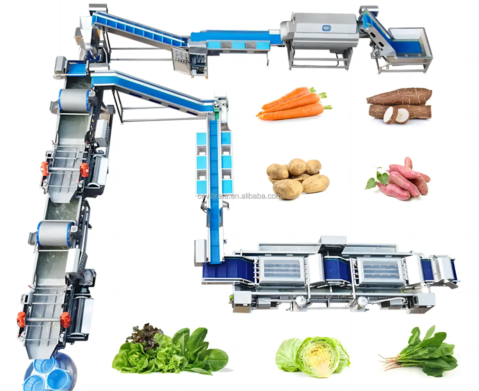 VBJX-果物と野菜の自動洗浄機,超音波ブラシ,泡洗浄機,オゾン洗浄装置