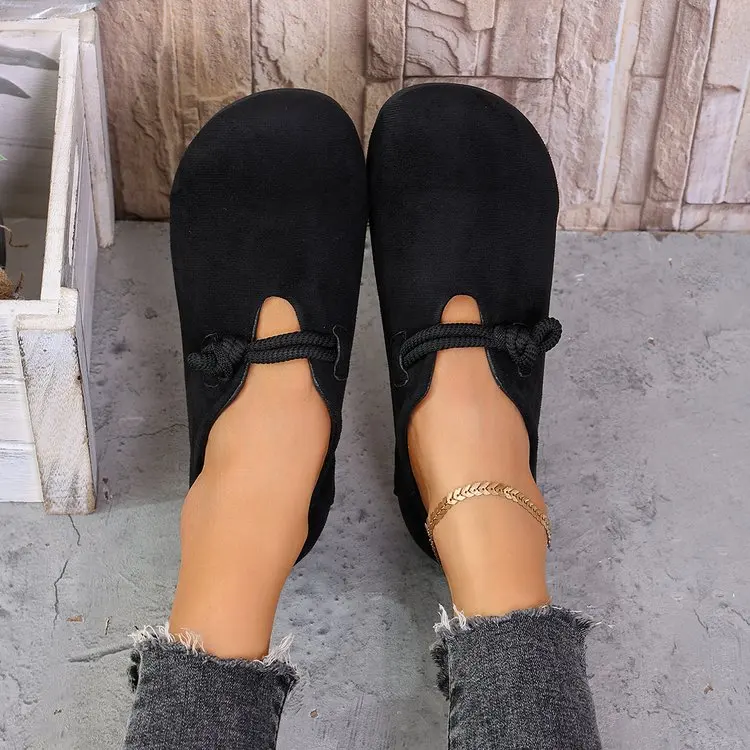 Retro-Flachschuhe im neuen Design, flache Slipper für Damen, lässig und bequem, einfarbig, Damenschuhe, Zapatos De Mujer – Detail 7