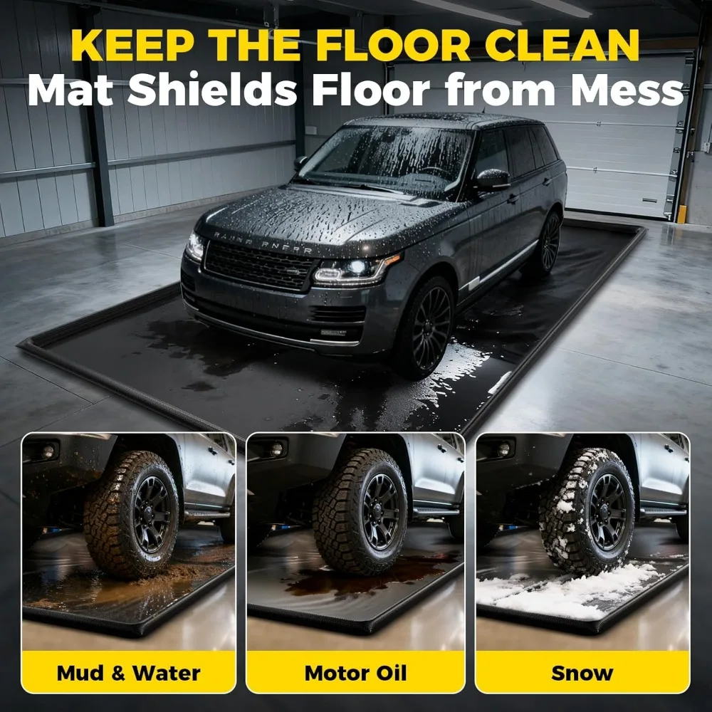 Robuuste antislip garagevloermat - 9x20 voet waterdichte bescherming voor opslag en onderhoud onder de auto