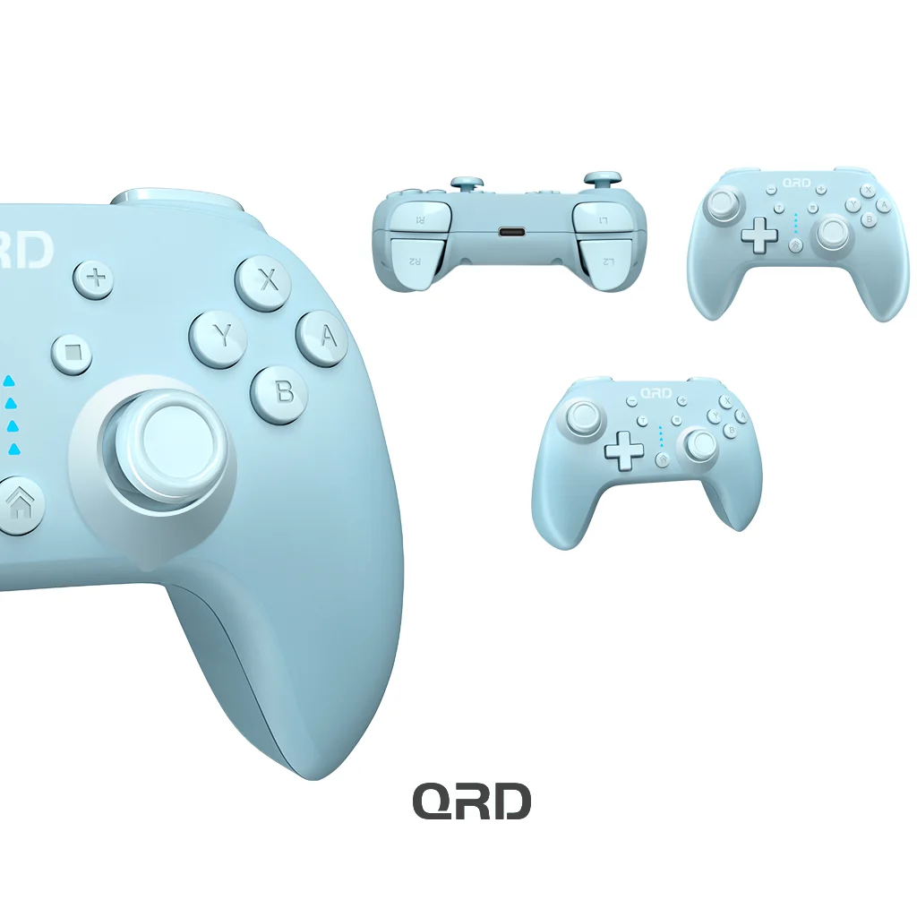 Controller di gioco wireless QRD Junior E5 per Switch/OLED/Lite Switch 2 PC IOS Android Mini gamepad regali per bambini 