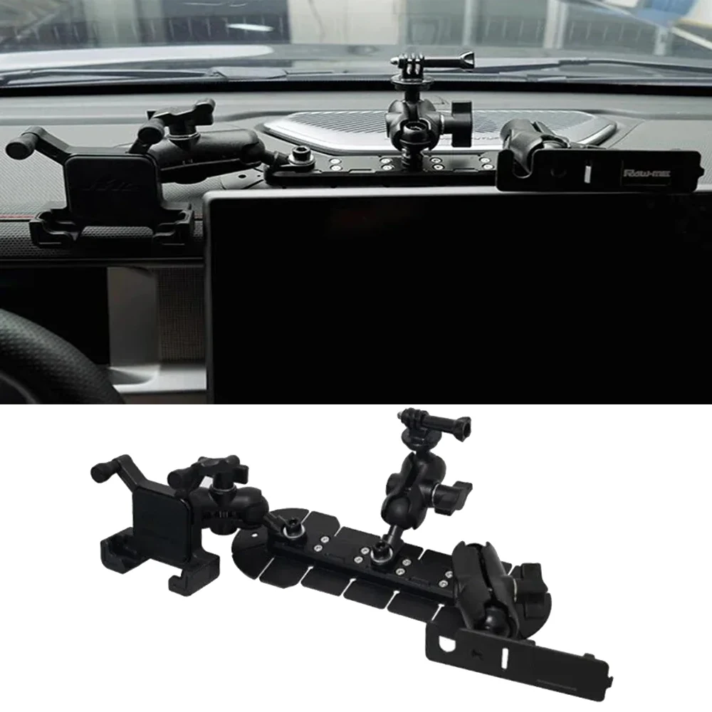 

Универсальный держатель для телефона на центральную консоль внедорожника (SUV/ORV) с креплением для автомагнитолы и интеркома