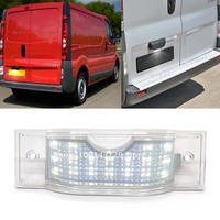 Led License Number Plate Light Lamp For 2001-2014 Renault Trafic II III Opel Vauxhall Vivaro A/B Nissan Primastar NV300 Fiat