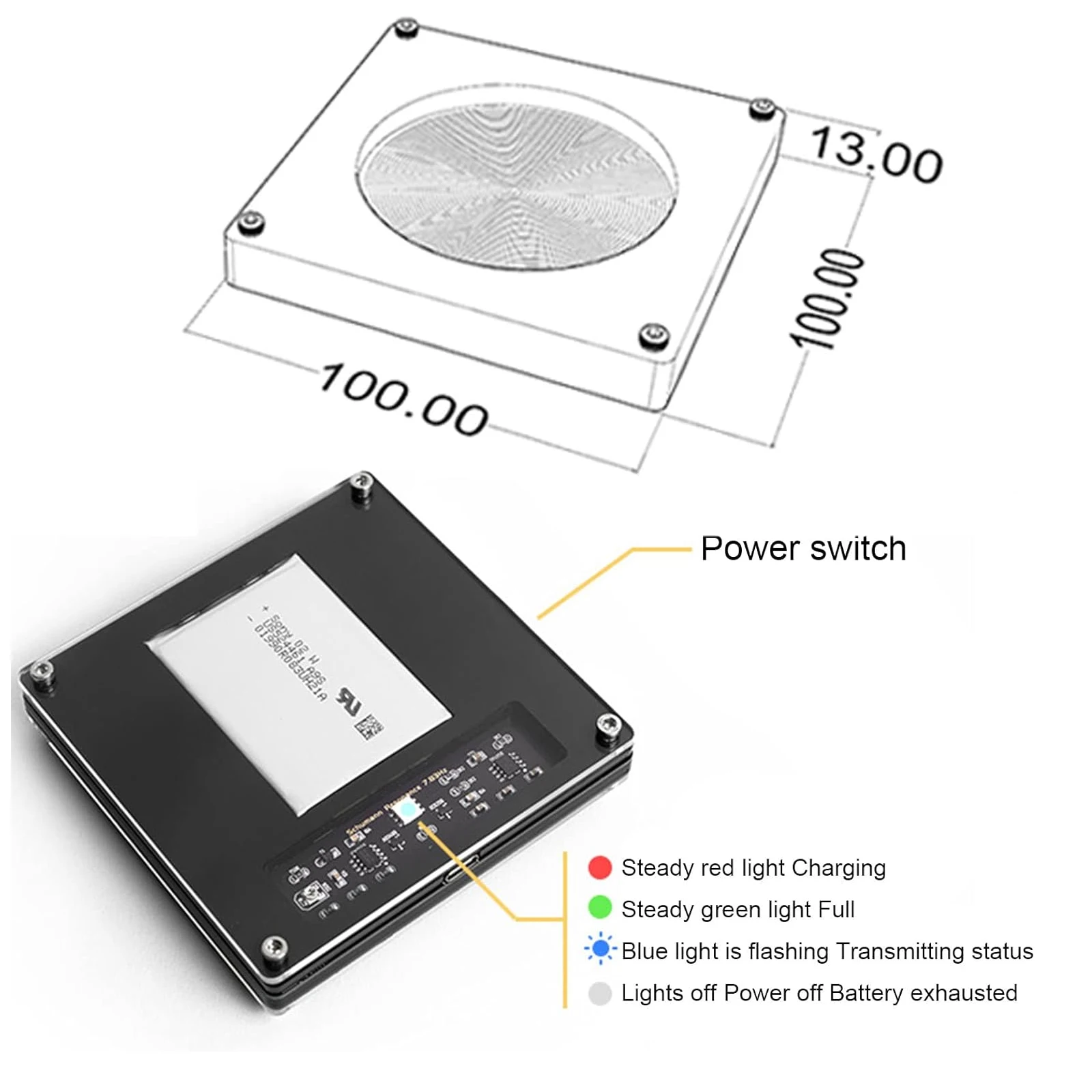 7.83Hz Ultra-low Frequency Schumann Pulse Generator, FM783 Schumann Wave Generator Audio Resonator for Relax Sleep