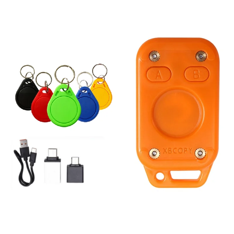 Y01A เครื่องทำสำเนา NFC + 5X CUID พวงกุญแจเครื่องอ่านชิป RFID Smart Emulator Chameleon Ultra V2.0 อัพเกรด 125 Khz/13.56 Mhz เครื่องทำสำเนา