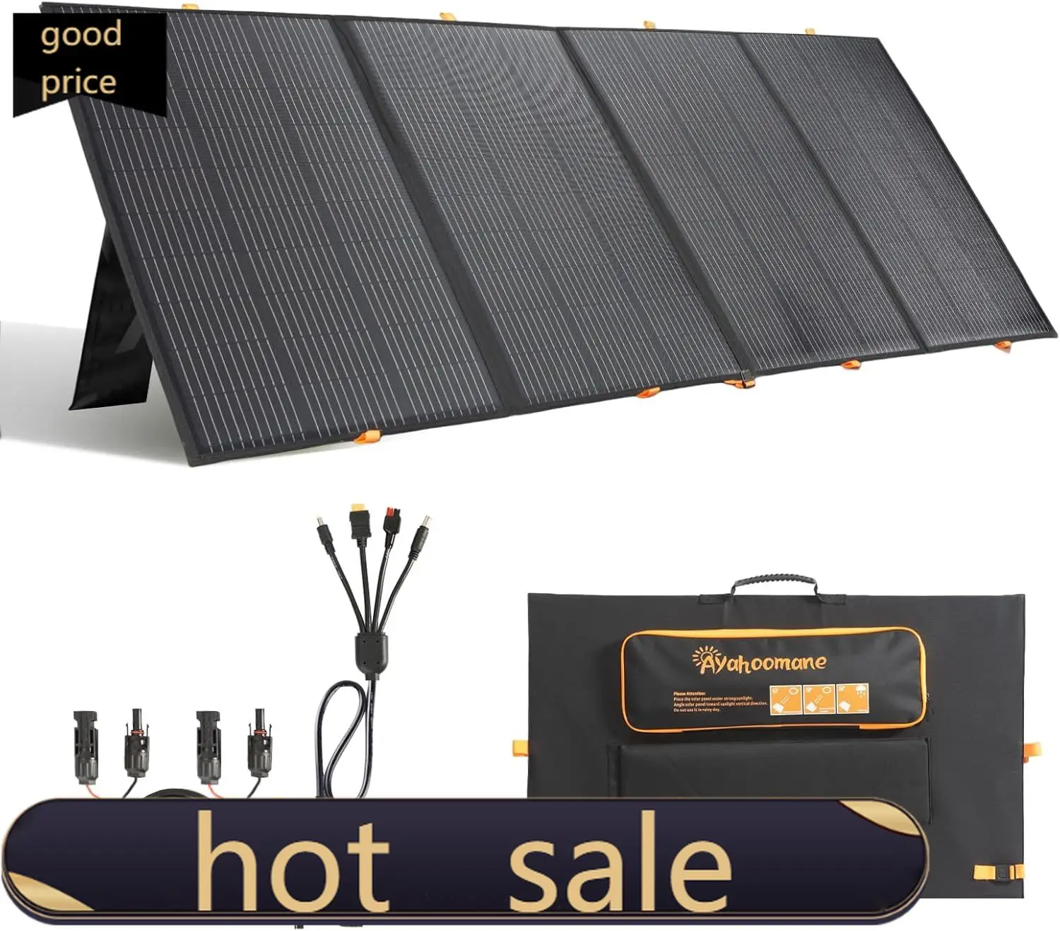 

400W Portable Solar Panel Foldable Solar Panel Power Backup 36V Output Solar Charger for Power Station Off Grid Outdoor