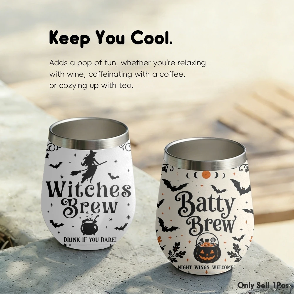 Vintage Halloween Potion Shop Vacuum Flasks 12oz Insulated Stainless Steel Mug with Lid Double Wall Coffee Cup Travel Tumbler