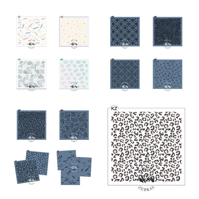 

2022 New Arrival Plastic Stencil Cutting Dies For Diy Stencil Scrapbook Paper Card Photo Album Decoration Stencil Exquisite Set