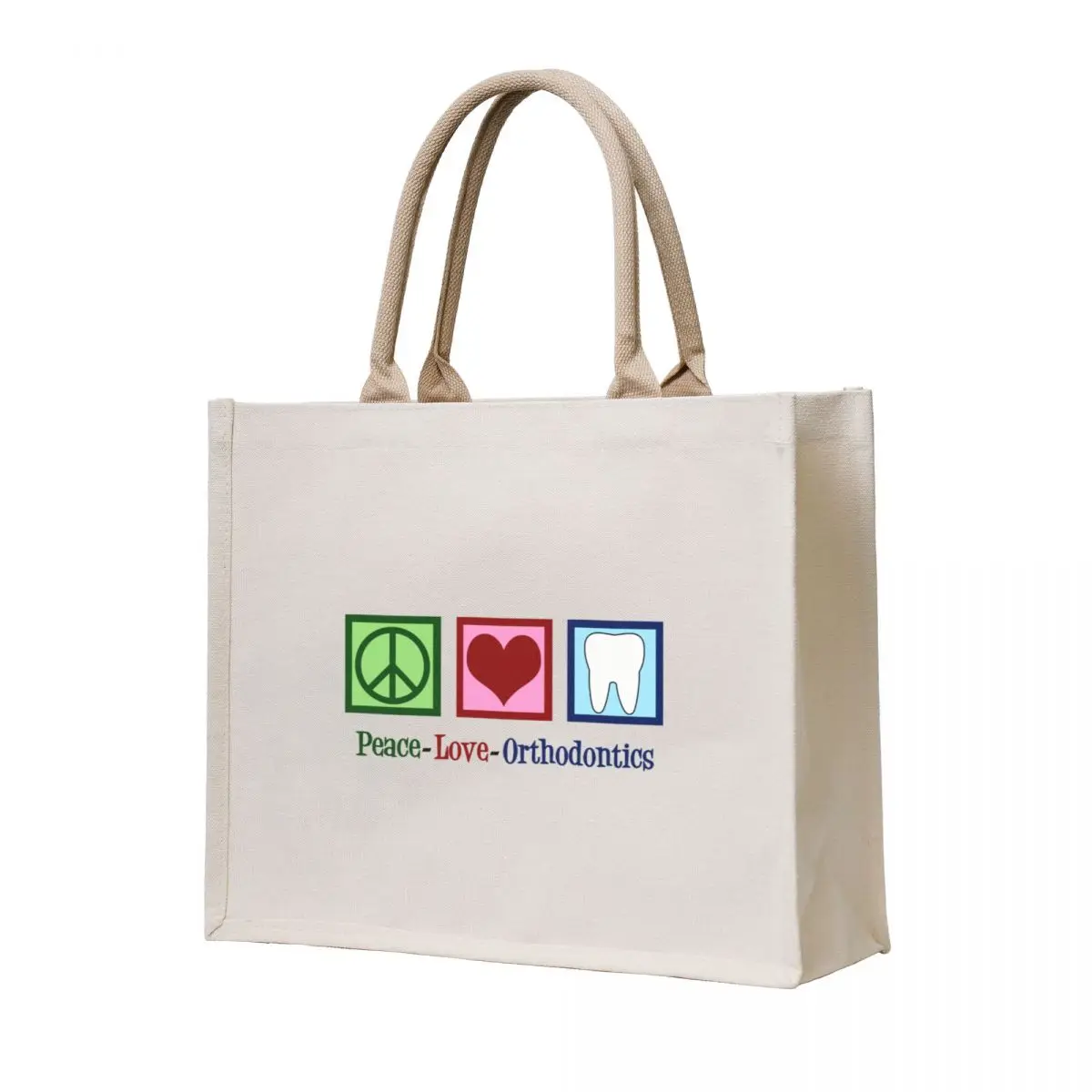 

Peace Love Orthodontics Tote Bag ecological bags Women's handbag Women bags