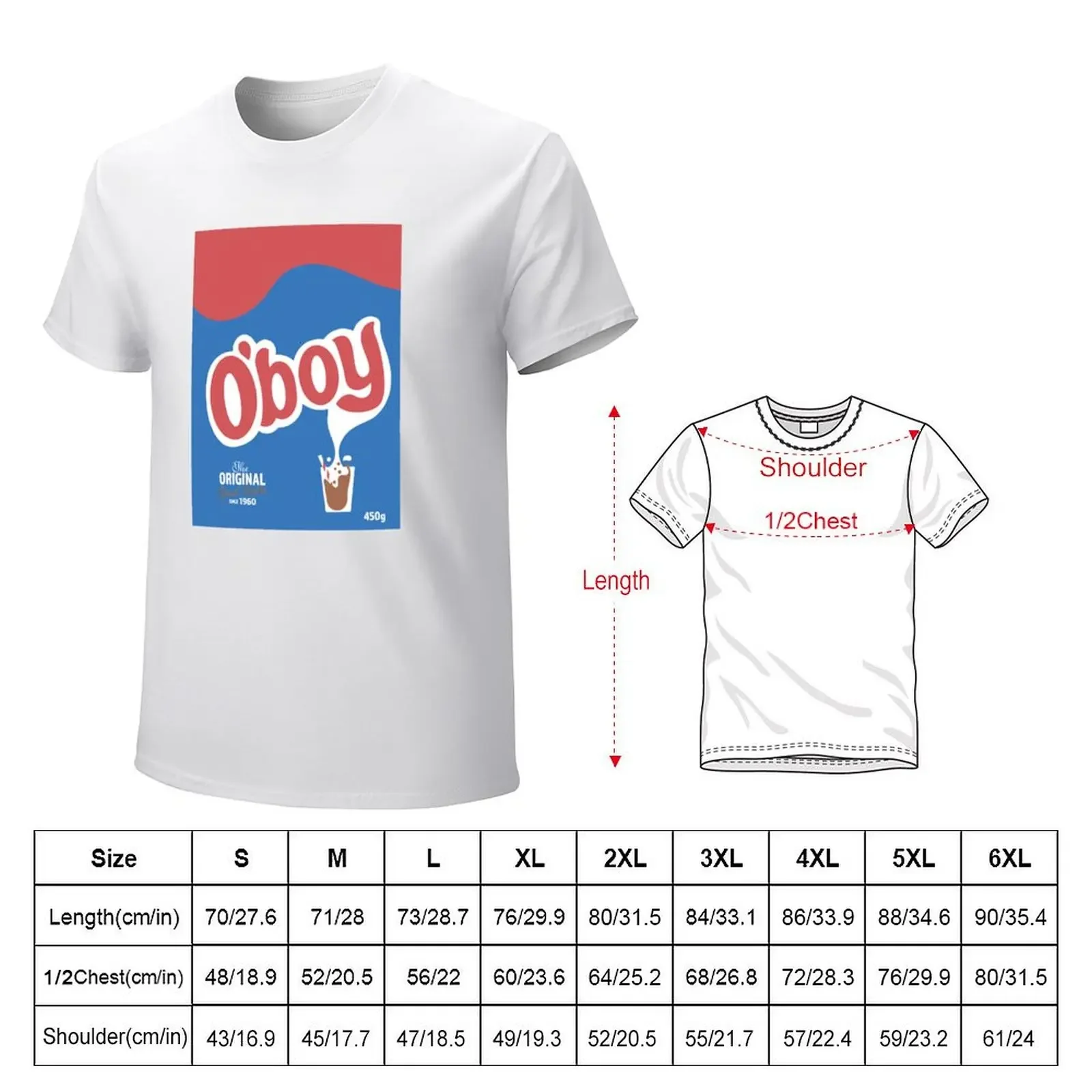 O'boy pulver Swedish Chocolate Drink T-Shirt quick drying plus size tops men clothes