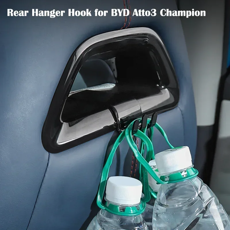 Car Seat Back Hooks Rear Hanger Hook for BYD Atto 3 Yuan Plus Interior Accessories 2022-2023