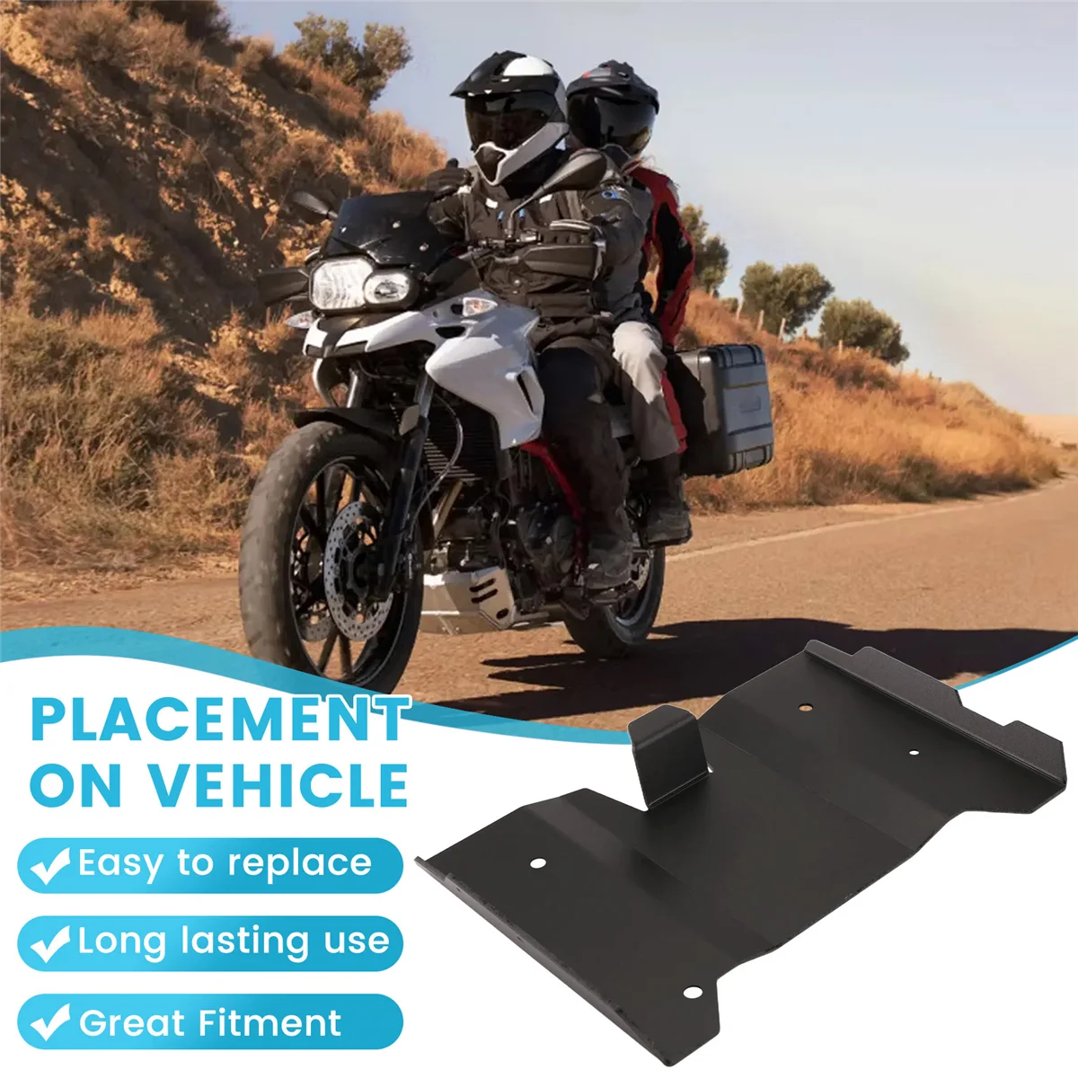 

Motorcycle Engine Guard Extension Center Stand Plate For BMW