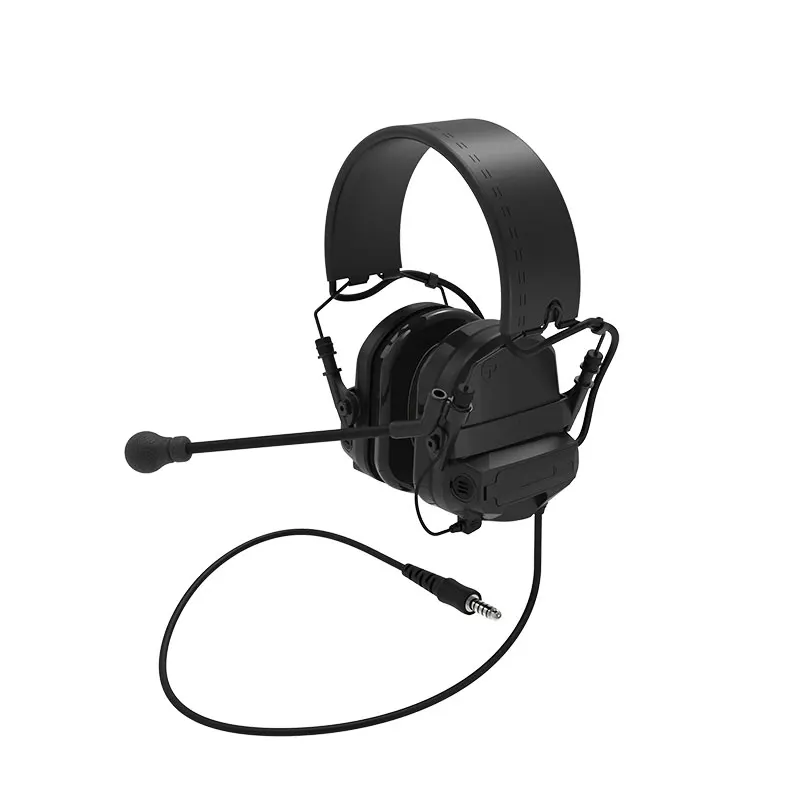 

Тактическая игровая гарнитура с шумоподавлением. Проводка PTT NATO/STANDARD. Совместимость с наушниками и наушниками.