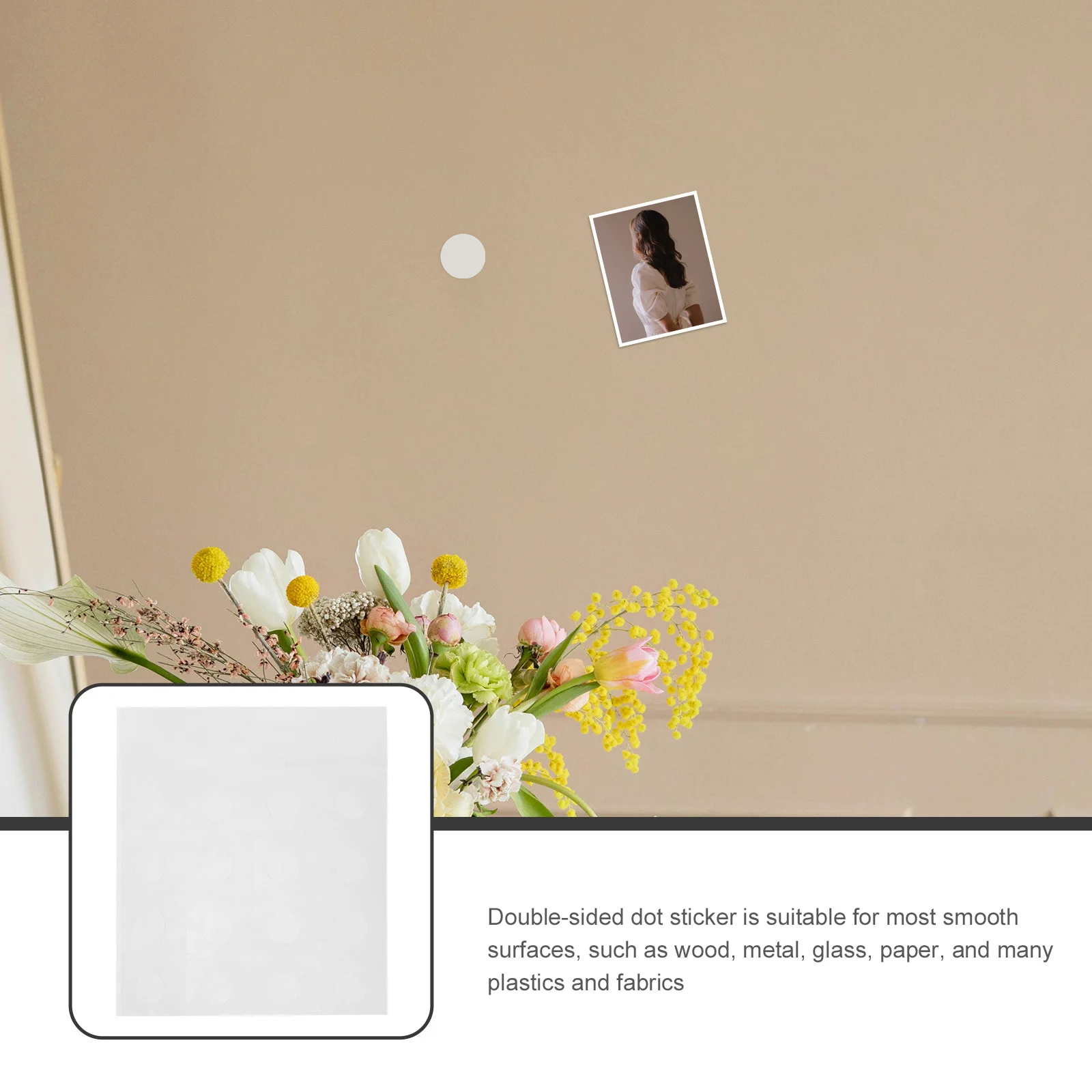 1000pcs Balloon Fixing Gel Dots Clear Double Sided Adhesive Stickers No Trace Removable Tape For Crafts Wall Hanger Storage Rack