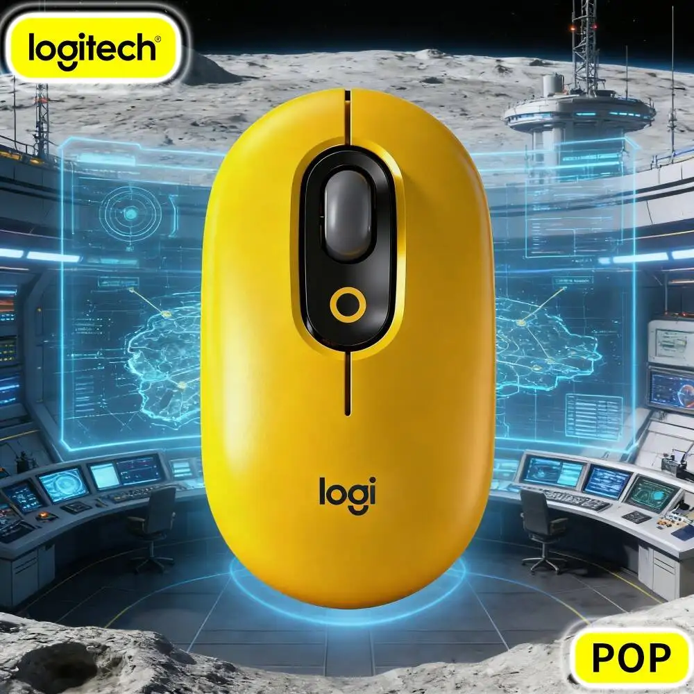 Logitech M350 POP Wireless Mouse Reliable Dual Signal High Accuracy Tracking For Notebook PC Mac Office Home Usage