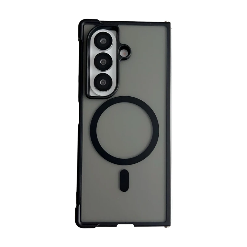 

Чехол для Samsung Fold 7, магнитный чехол MagSafe, матовый прозрачный акриловый защитный противоударный бампер