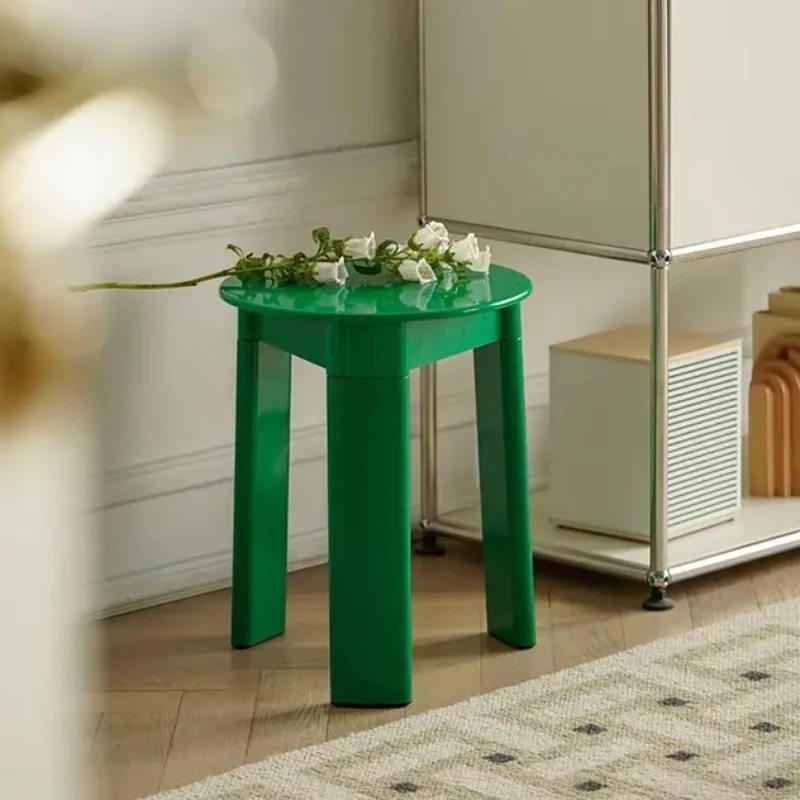 

Creative medieval designer stool Nordic home living room modern simple low stool small round stool