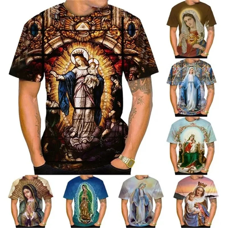 3D Printing Ladies Christian Graphic T Shirts For Men Women Casual Short Sleeve Belief Tee Top Short-sleeved Streetwear Tshirt