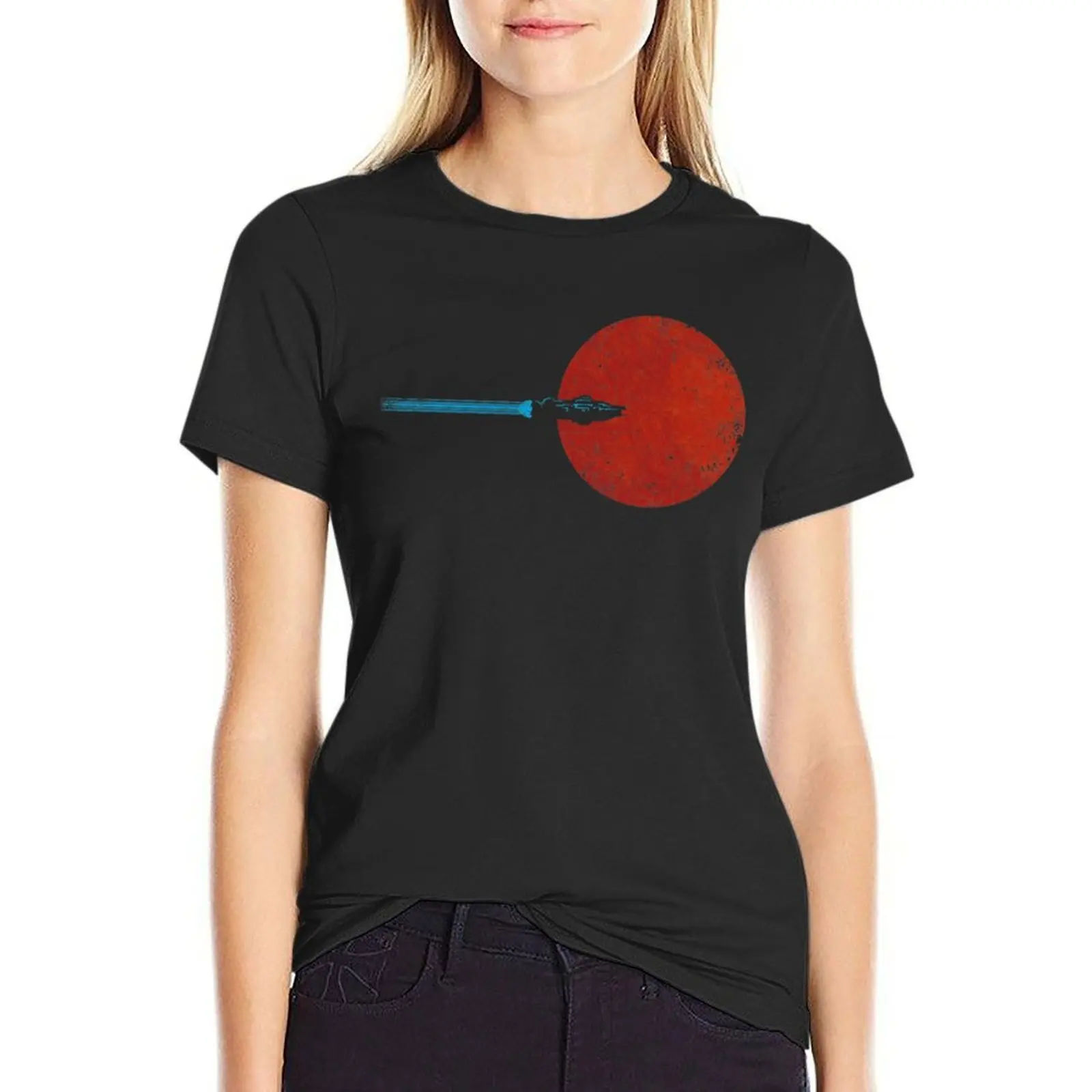 

Flight over Mars T-Shirt plus sizes sublime t-shirt dress for Women long