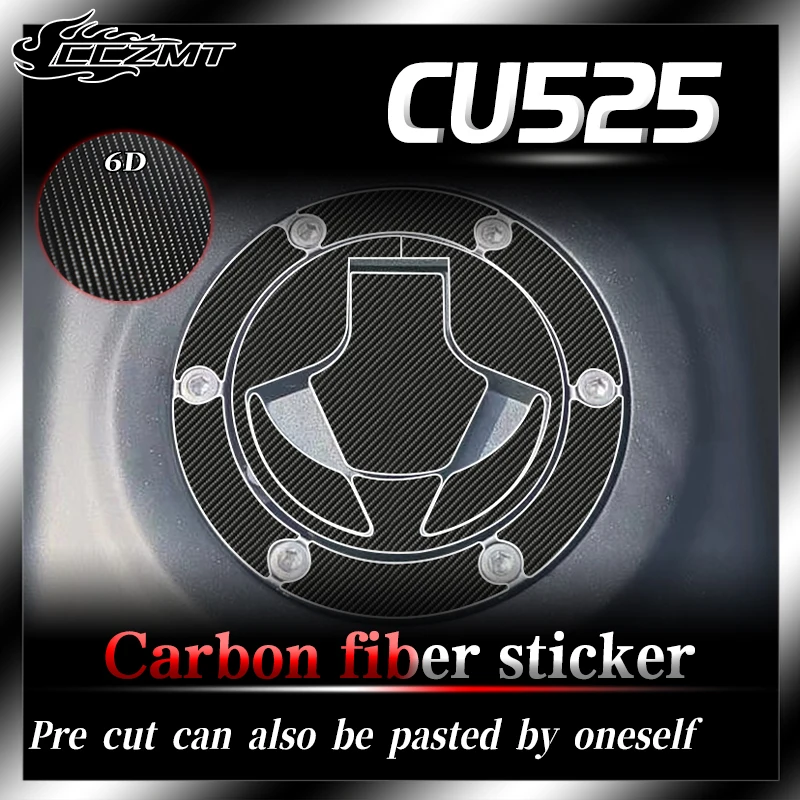 

For VOGE CU525 stickers film 6D carbon fiber fuel tank stickers waterproof anti wear modification parts accessories