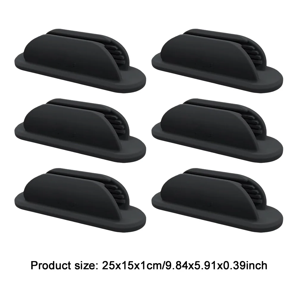 6 قطع حامل قلم لاصق مضاد للسقوط من السيليكون حامل قلم لاصق مشبك قلم حبر جاف لملحقات مكتب المكتب المدرسي