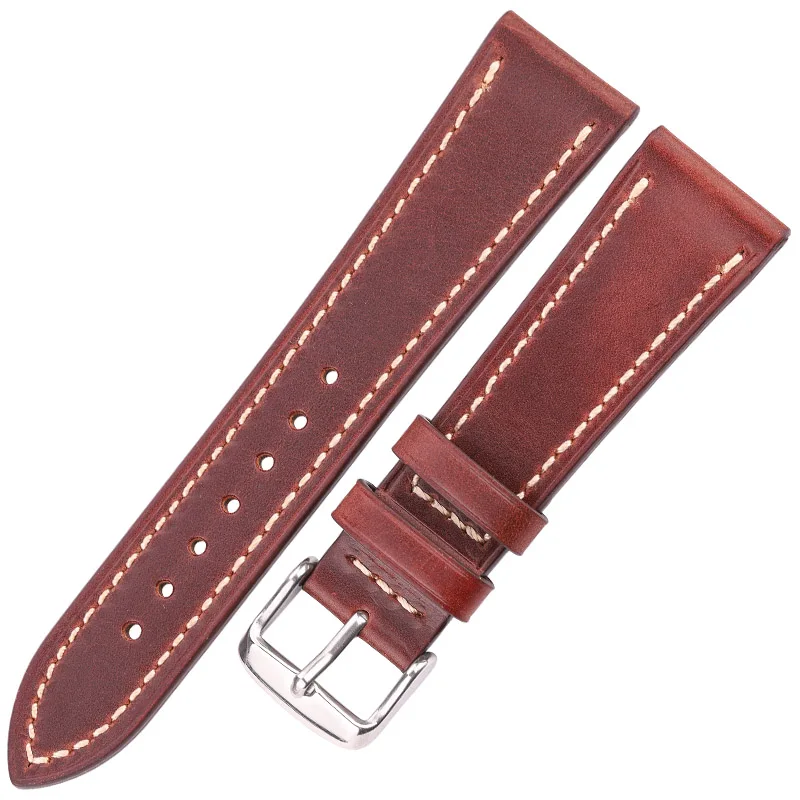 DUTRIEUX Weiches Rindsleder-Armband für Damen und Herren, 5 Farben, echtes Leder-Uhrenarmband, 18 mm, 20 mm, 22 mm, 24 mm, für Galaxy Watch 4 3 5
