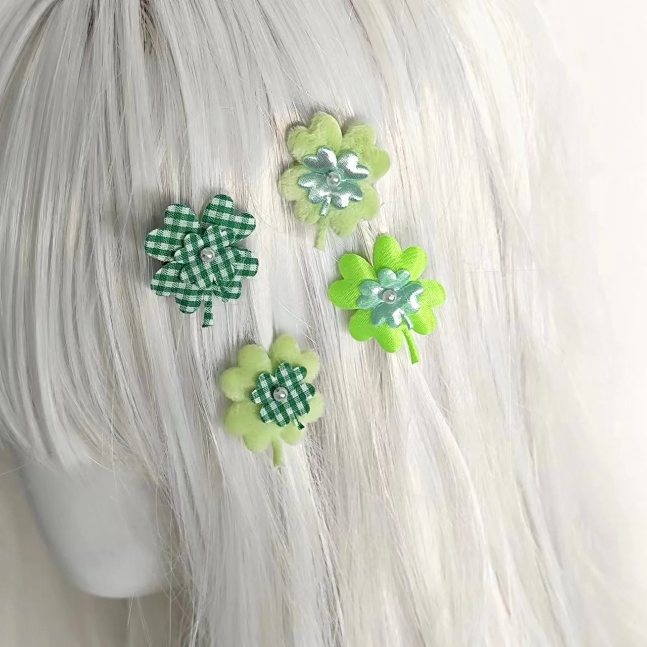 

Hot Sweetly Four-leaf Clover Hairpin for Women Girls Kids Child Hairpin Gift Hair Accessories Lolita Headwear Ornament