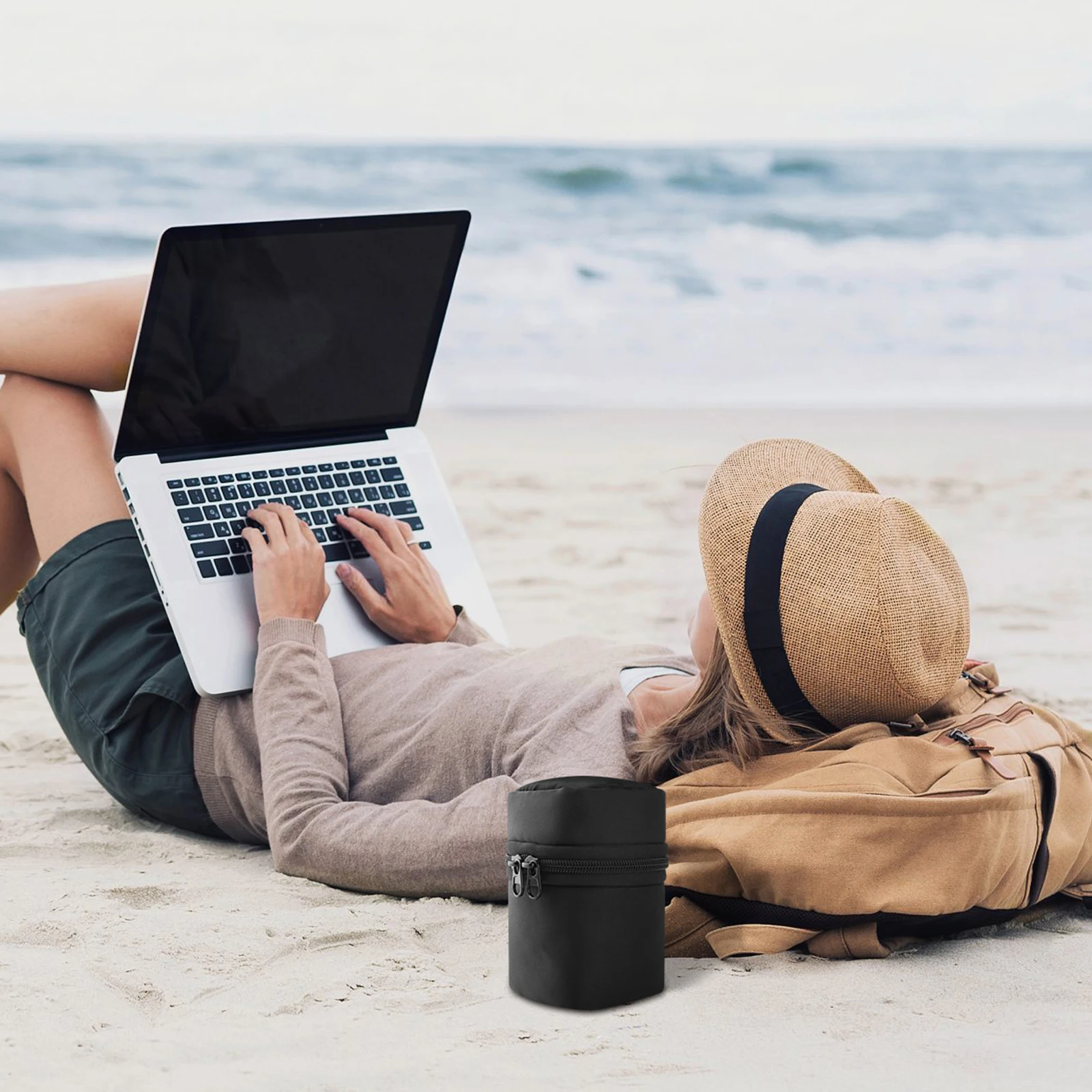 

Charger Storage Bag for Anker 3 in 1 Cube Wireless Charger Bumper Dustproof Accessory Black