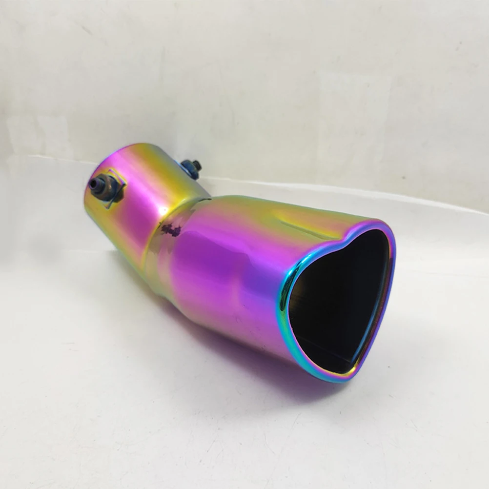

Stainless Steel Heart Shaped Car Exhaust Tip Decorative Replacement For Women No Drilling Easy Install Durable Corrosion