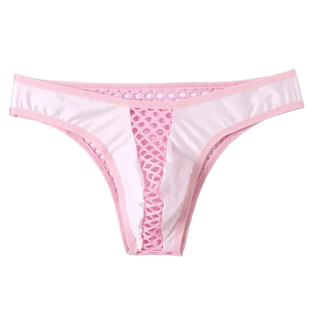

Men Thin Mesh Sheer Thong Sexy Tоy Mens Briefs Gay Sissy Bulge Pouch G-String Underwear Low Rise Panties Hollow Underpants Men