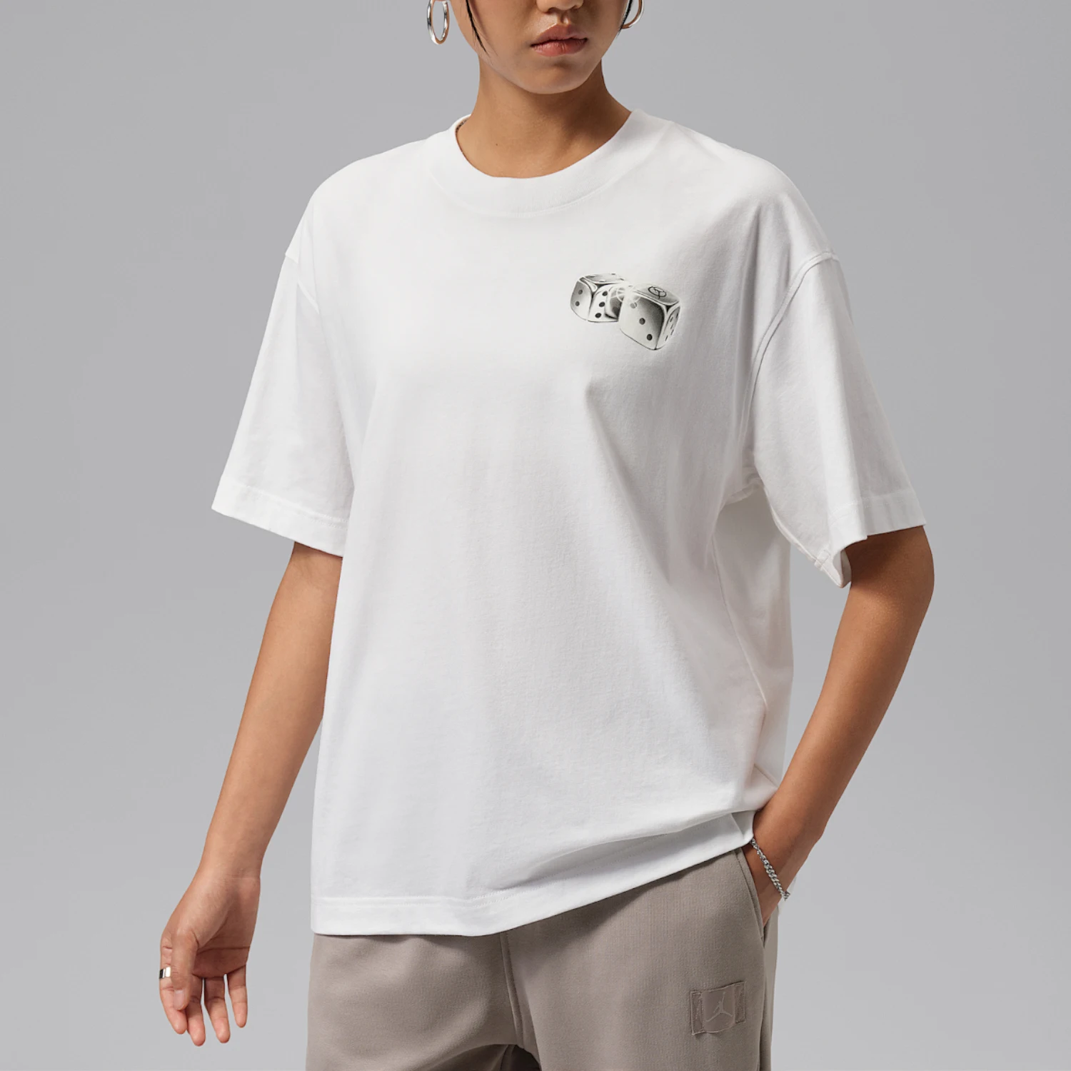 Nike genuine women's classic comfortable breathable sports short sleeved T-shirt IM7351-100