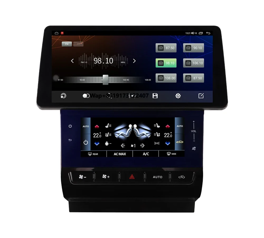 Krando 12.3'' + 6.9'' Android Head Unit for Quattroporte 2013 - 2020 Car Stereo AC Climate Panel Wireless Carplay GPS