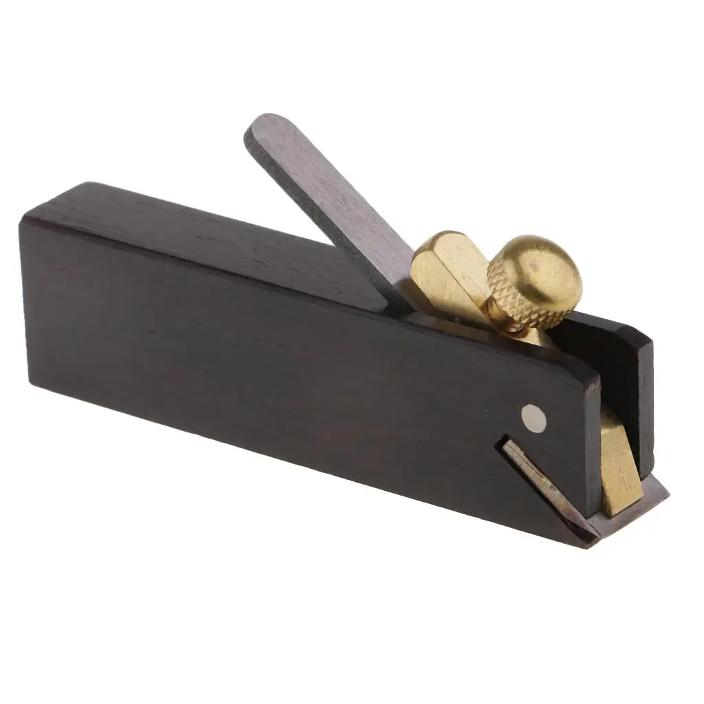 

Natural Black Ebony Wooden Shoulder Plane Bull-Nose Plane HSS For