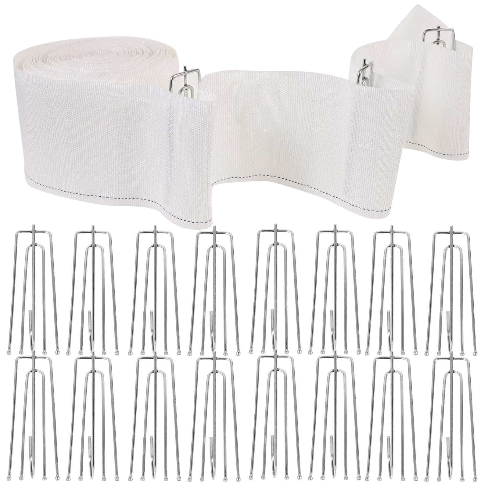 

Curtain Hooks Metal Accessories for Drapes Shower Pleater Clips Pinch TapeHooks Window Pleated Drape Hardware Set Easy Install
