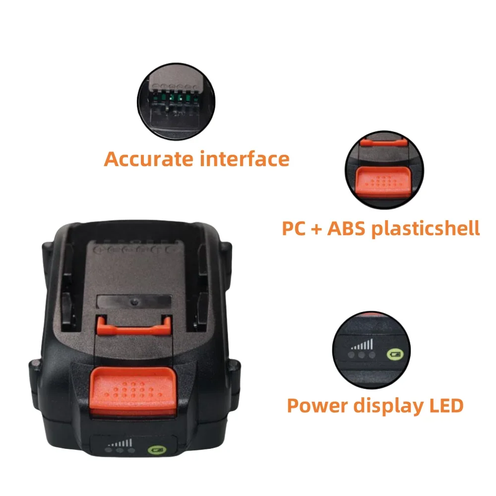 20V 4.0Ah-8.0Ah lithium-ion replaceable battery, suitable for Worx cordless drill tool WA3578 electric tool battery