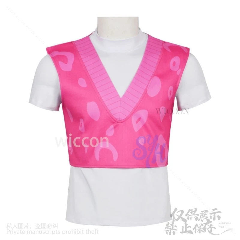 غامض ساجا بنين تأثيري فيلم Kpop شيطان أنيمي الصودا البوب زي الوردي Kawaii المعبود العميق الخامس مثير أكمام سترة متماسكة كوسبروف