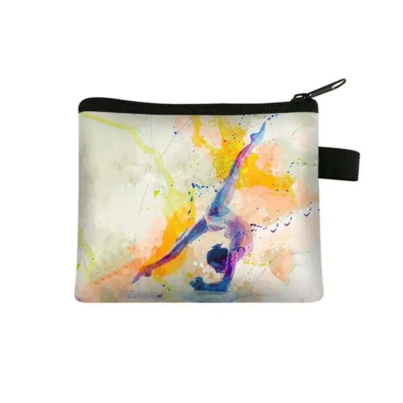Coin Purse Women Mini Wallet Ballet Dancer Shopping Portable Coin Bag Girls Lipstick Holder Bags Credit Card Bag