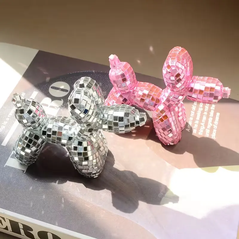 Collectible Small Statues, Decorative Items Featuring Aesthetic Disco Balls, Academic-Style Home Decor, Charming Room Decorations, and Gifts for Dog Lovers