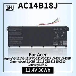AC14B18J Battery for Acer Aspire ES 15 ES1-571 ES1-331 Chromebook 11 CB3-111 13 CB5-311 15 CB3-531 AC14B13J AC14B18J Series