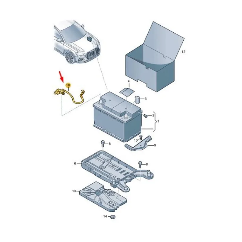 5QA915181D High Quality Automobile Parts Battery Monitoring Control Unit FOR  AUDI 2018-2024 F3 Q3 Petrol SUV 35 TFSI F3B