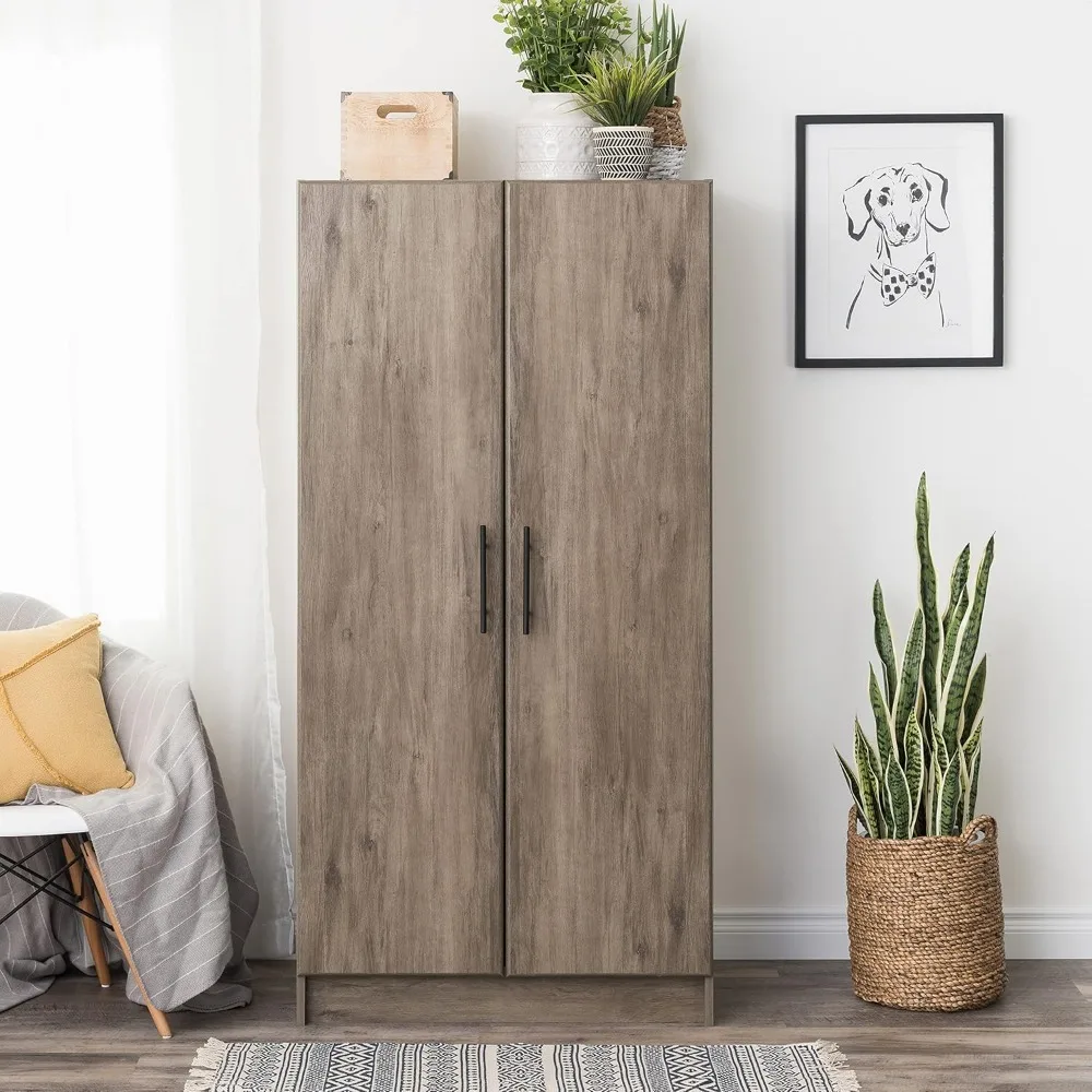Armoire de Rangement avec Étagères, 32 Pouces