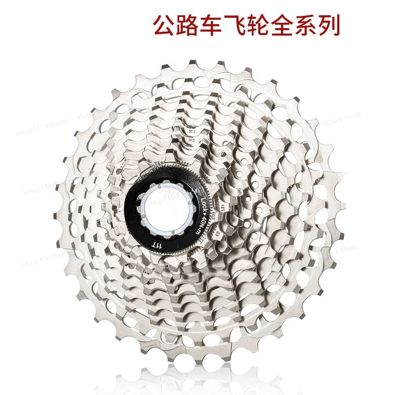 Road Bike Cassette Freewheel, 8/9/10/11/12 Speed Cassette Sprocket 25/28/32/34T Bicycle Replacement Gear