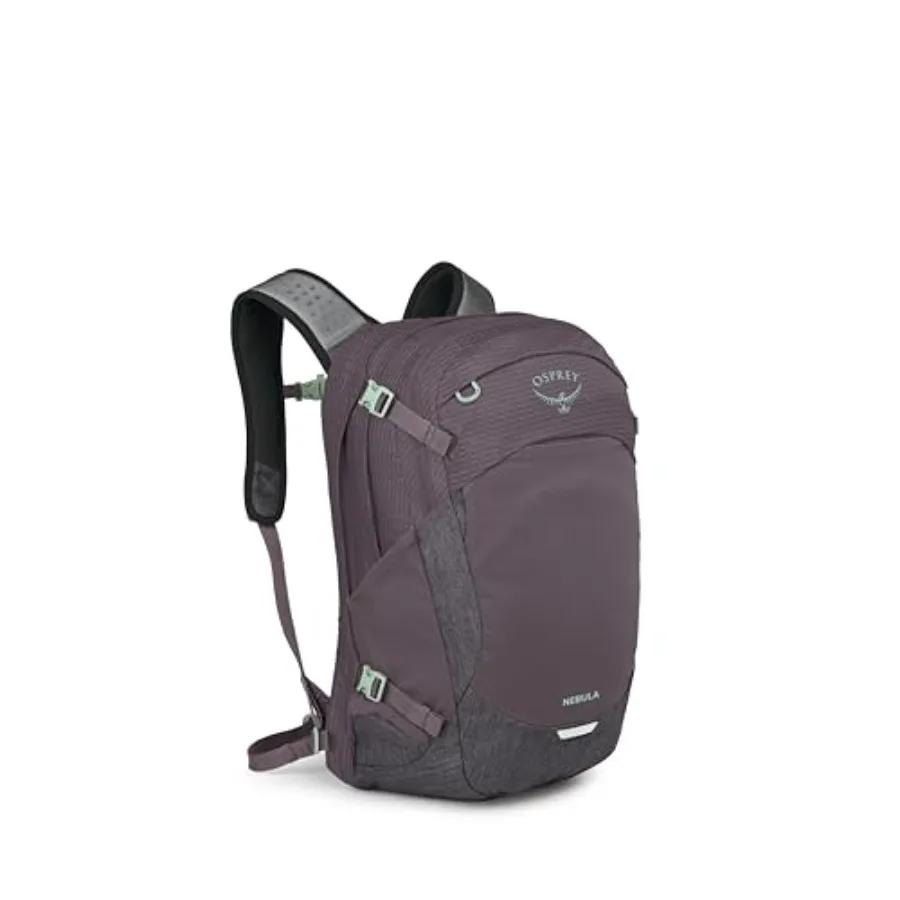 

Nebula Commuter Backpack Everyday Bag with Laptop Sleeve and Bottle Pockets Graphite Purple Heather