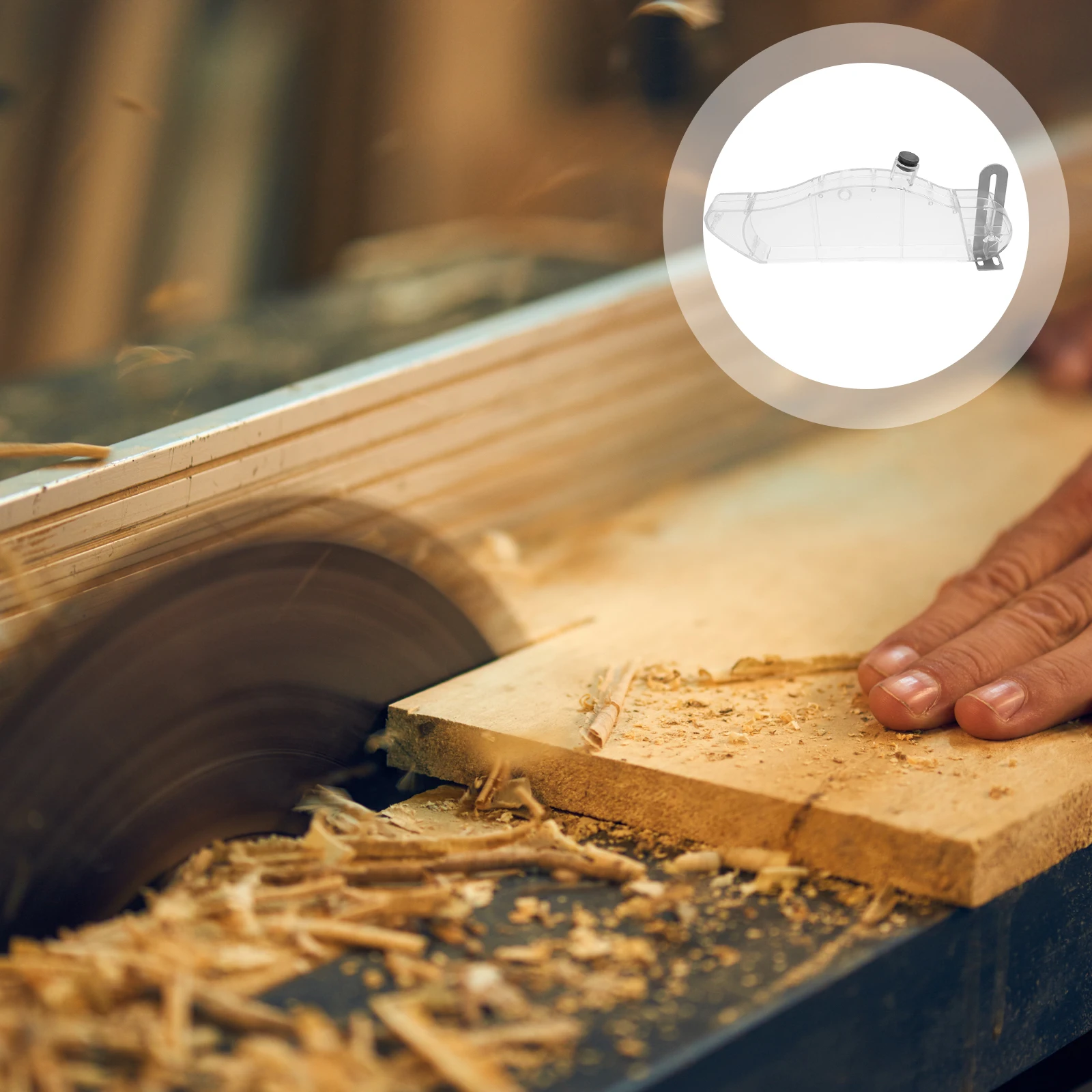 

Efficient Transparent Table Saw Dust Cover Safety Guard For Circular Durable Material Easy Installation Compatible With