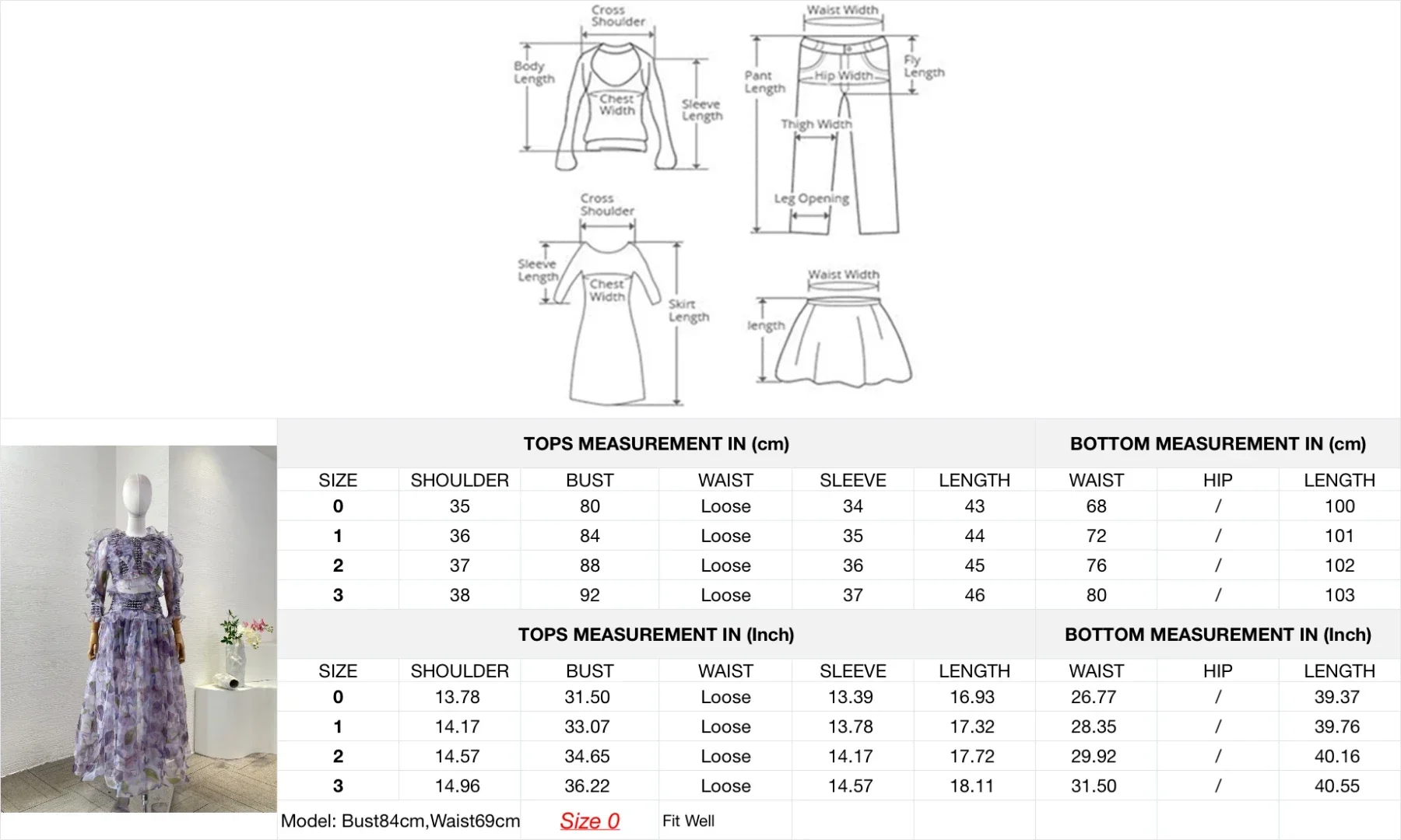 

Blouse Tops and Skirt Women Outfit Pure Silk High Quality 2025 New Cropped Top Braid Violet Purple Color Floral Print Ruffles