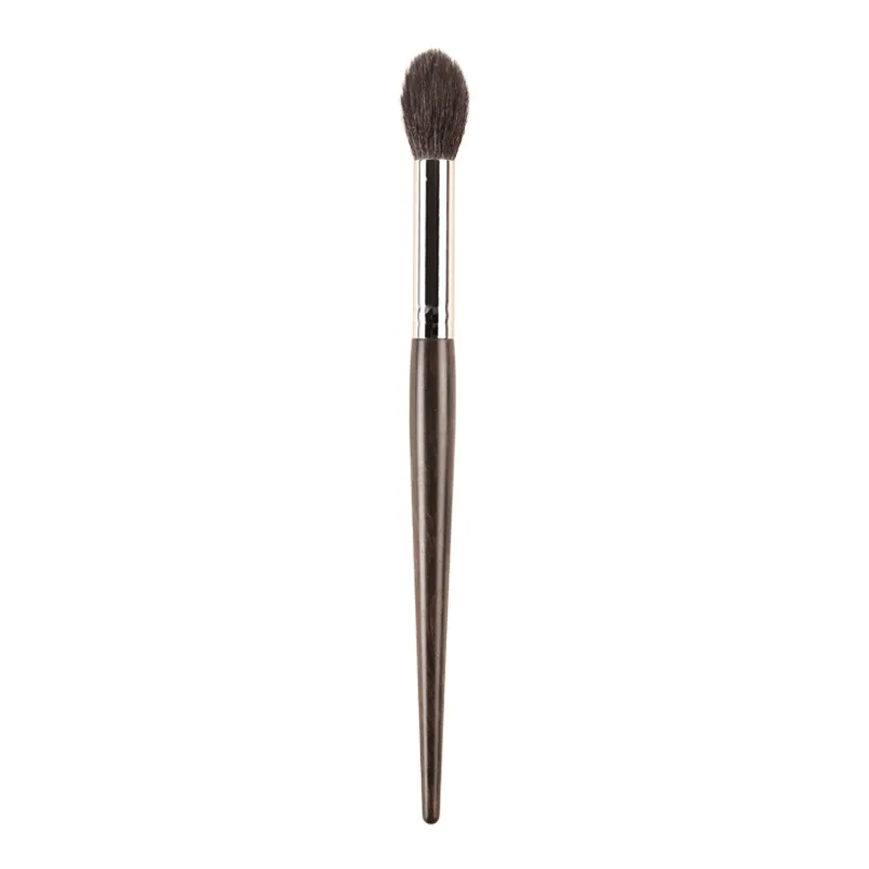 1 unidad de pinceles de maquillaje profesionales de alta gama con pelo de Animal, detalle para resaltar, pinceles de maquillaje con mango de ébano, lápiz de belleza G158