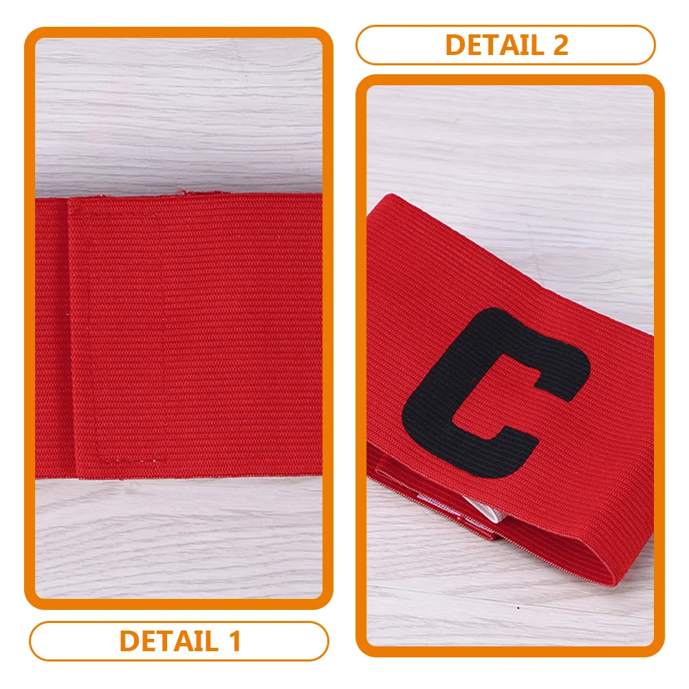 3 Pcs Football Training Supplies Captain C-label Armband Yellow Armbands Badge Accessories