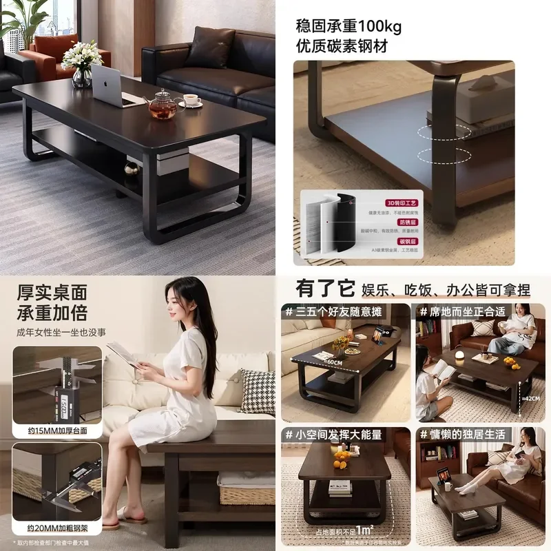 table-basse-carree-moderne-en-bois-table-d'appoint-minimaliste-pour-salon-hotel-location-meuble-d'appoint-compact-pour-canape