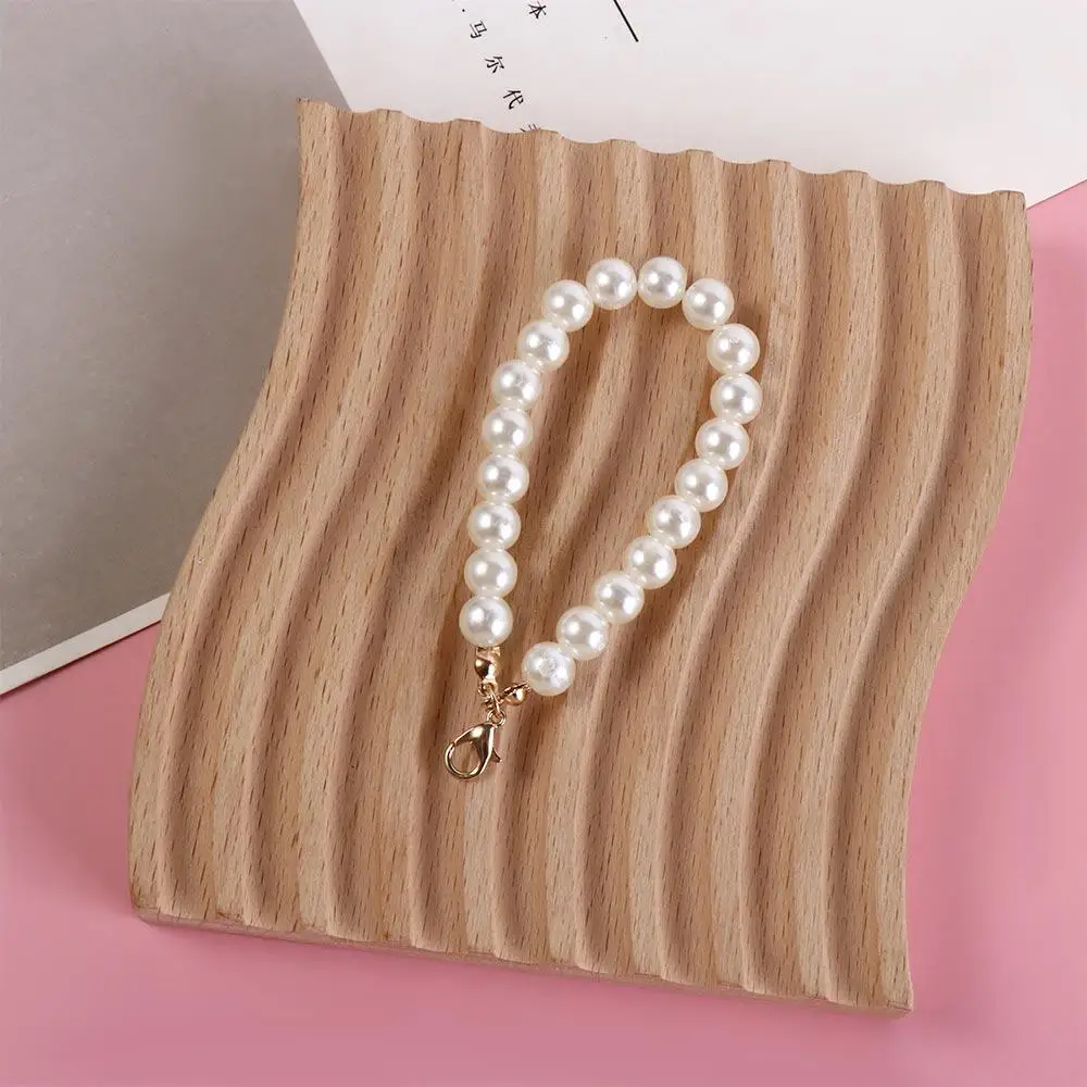 Anti-Drop Mobile Phone Chain Beaded Phone Charm Phone Case Chain Anti-Lost Keychain Pearl Lanyard Telephone Jewelry