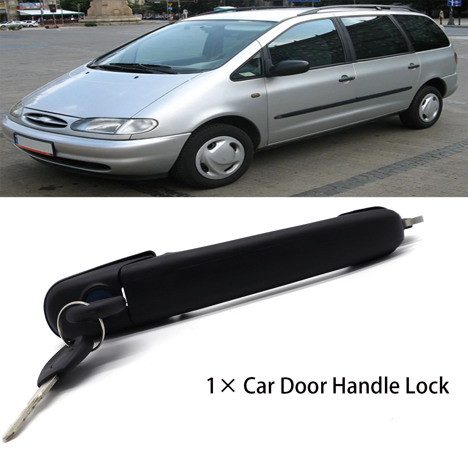 1pc Car Door Handle Key Lock Front Right Truck Locks Accessories 6N0837207C 6N0837207D For Ford Galaxy Seat Alhambra VW Polo III