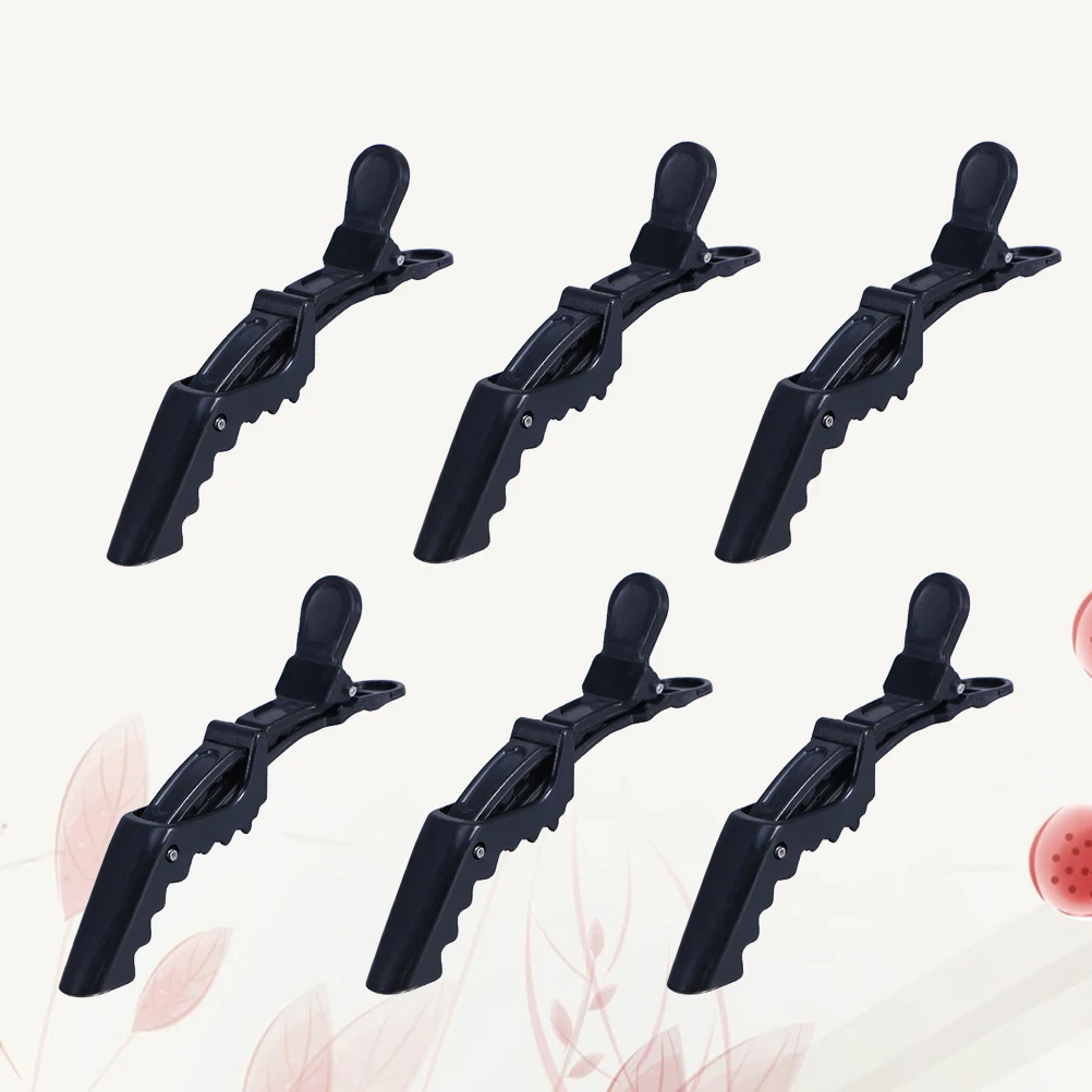 

12Pcs Premium Plastic Alligator Clips Professional Salon Hair Styling Sectioning Accessories for Long Hair Black